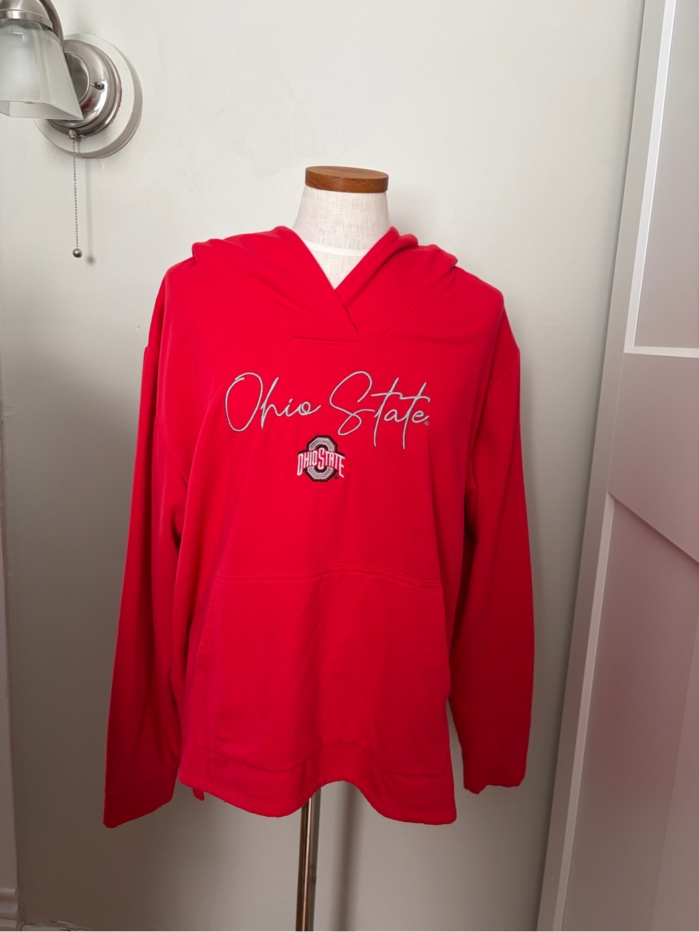 Champion Women's Red Ohio State Script Hoodie